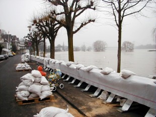 Bild Hochwasser - 25.02.1999 / 8.88m