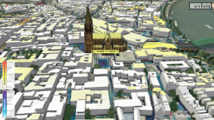 Jetzt interaktiv in 3D: StEB Köln zeigen, wo Starkregen zur Gefahr werden kann